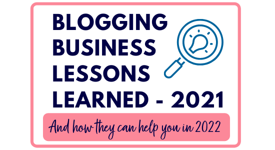 Top blogging business lessons learned in 2021 featured image
